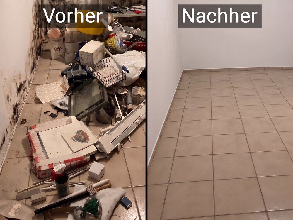 Entrümpelung – Vorher/Nachher