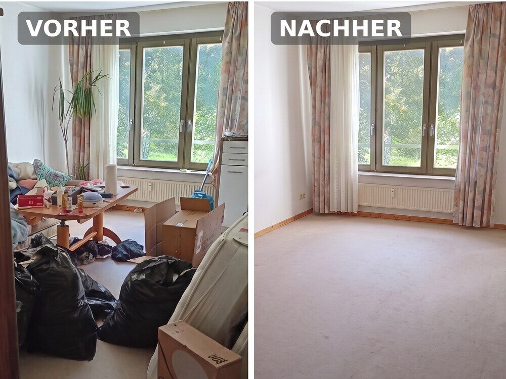 Haushaltsauflösung – Vorher/Nachher